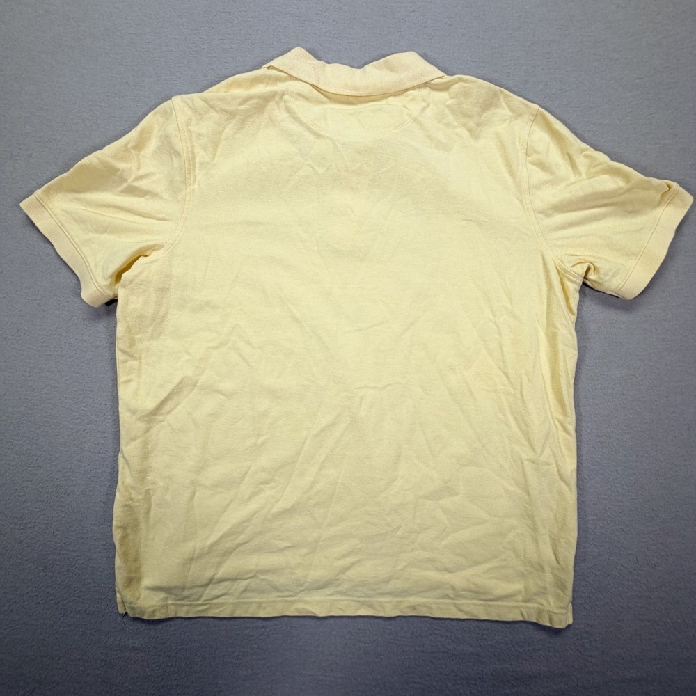 Croft & Barrow Mens Polo Shirt Regular Yellow Short Sleeve Cotton L - Picture 6 of 7